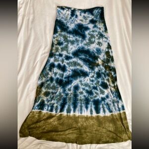 ✨ Lucky Brand Tie-Dye Maxi Skirt – Size M/L Resortwear Bohemian✨